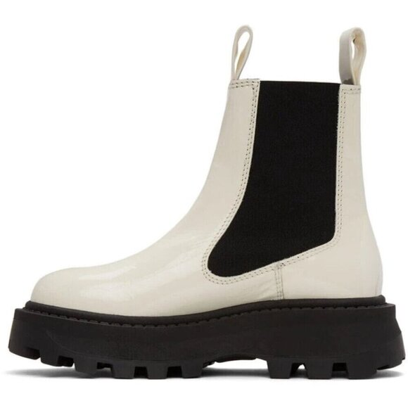 Simon Miller Black and White Ankle Boots - Picture 12 of 14